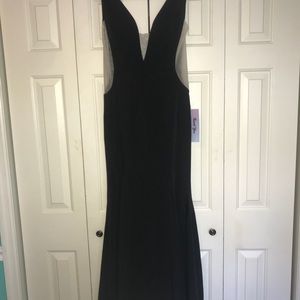 Promgirl black trumpet style dress